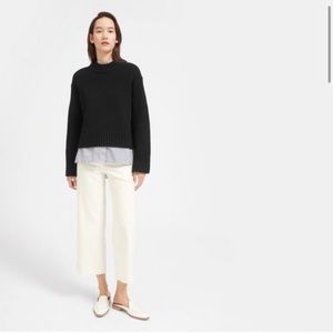 Everlane Wool Cashmere Square Crew Sweater